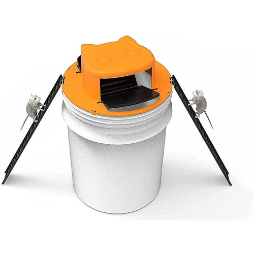 Flip Slide Mausefalle Bucket Deckel Automatische Mausefalle Eimer Kompatibel A - Imagen 6 de 24