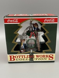Vintage 1994 Elves Ornament Coca Cola Bottling Works Seltzer Surprise North Pole