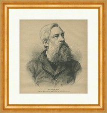 Karl Wilhelm Hübner Landschaftsmaler Neuromantik Neumann Holzstich E 24742