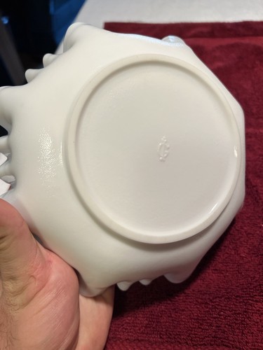 Tazón de plato de caramelo con volantes y vidrio con leche IMPERIAL vidrio de uva y vid rizado - Imagen 3 de 6