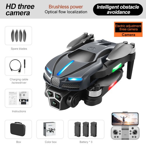 Obstacle Avoidance Optical flow location WiFi FPV with 3 HD Camera 3 Batteries - Picture 14 of 14