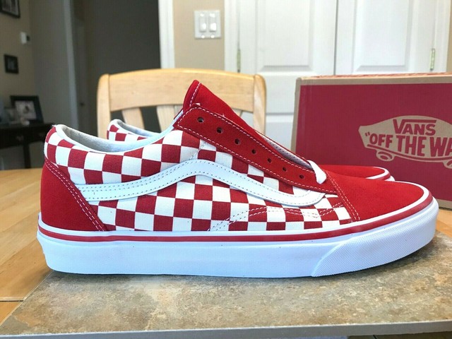 red primary check old skool