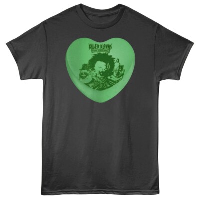 Killer Klowns Men's T Shirt Outer Space Evil Clown CANDY HEARTS Smoke Cotton