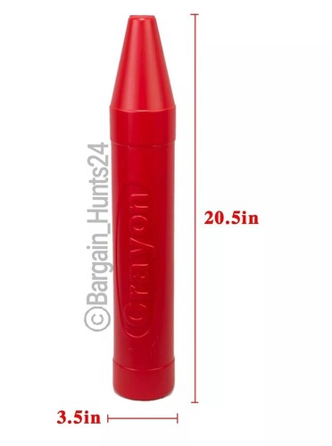 Crayon Shaped Coin Savings Bank 20" Tall - Child Room Party Decoration (Pk of 3) - Picture 2 of 13
