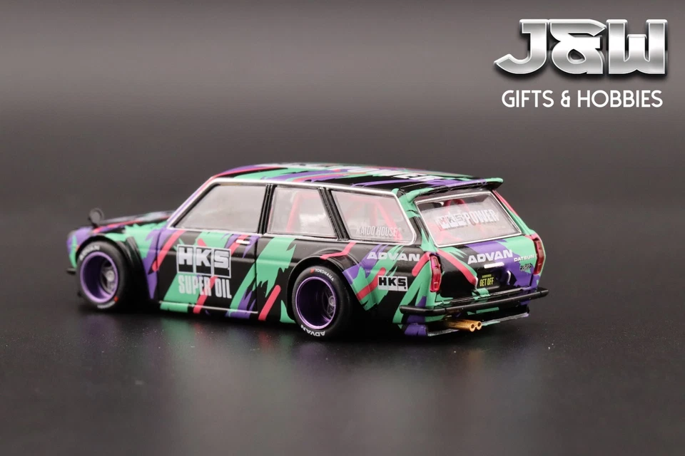 Kaido House X Mini GT Datsun Kaido 510 Wagon HKS V1 #144 1/64 Foto 4 de 4