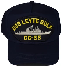 USS LEYTE GULF CG-55 SHIP HAT - NAVY BLUE - Veteran Owned Business