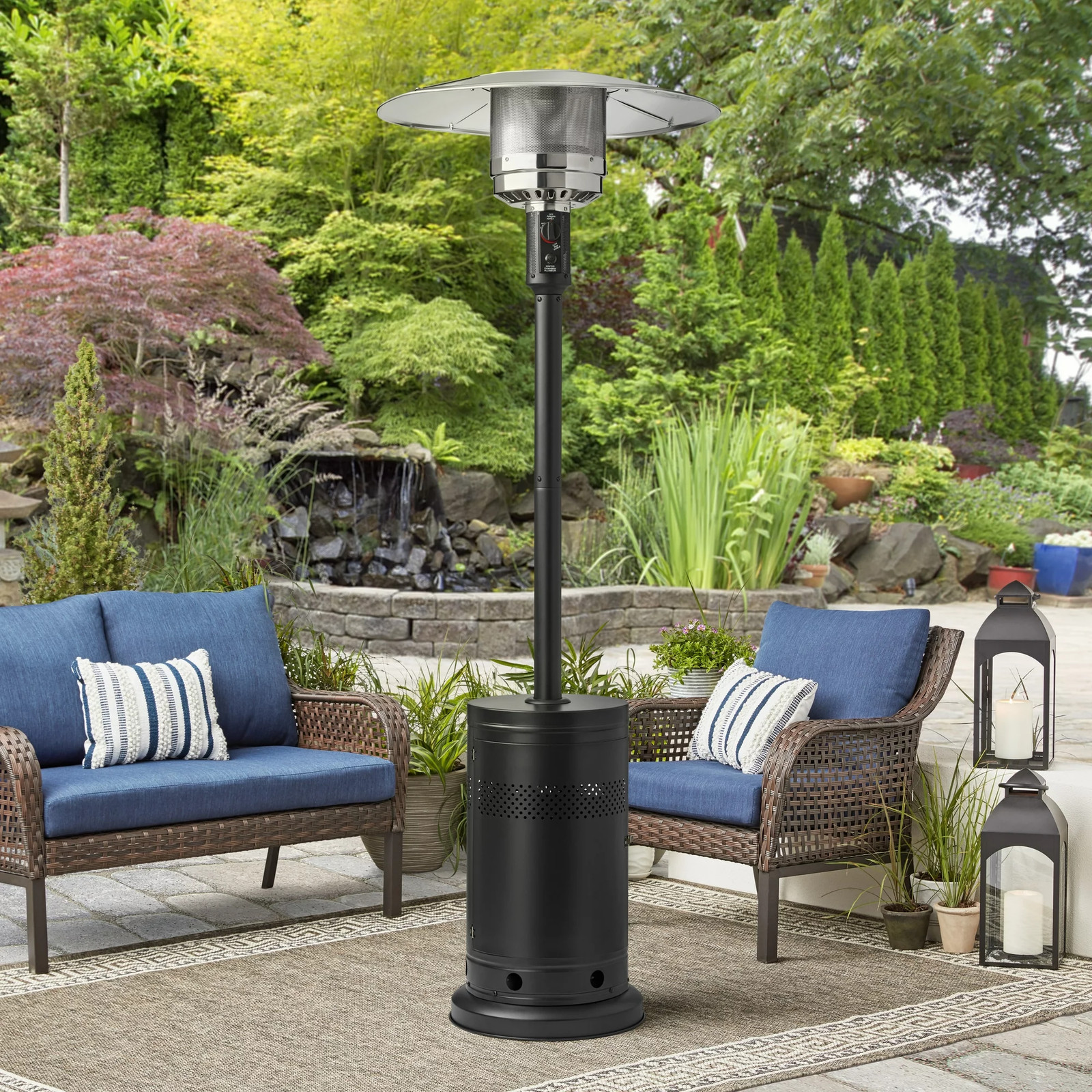 Mainstays MSF328059664031 48000 BTU Propane Gas Outdoor Patio Heater Black 14790₽