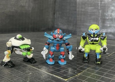 Micro Machines Z-Bots Robot Machines 3-Pk Pinner Armatron Xeno Galoob 1993 Lot