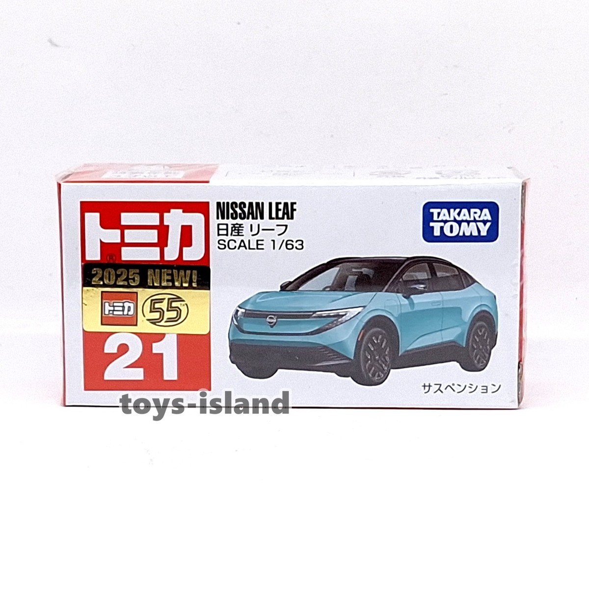 TOMICA 21 NISSAN LEAF 1/63 TOMY DIECAST CAR 2025 DEC NEW MODEL | eBay