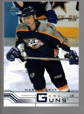 2001-02 Upper Deck #430B Martin Erat Young Guns RC/(blue jersey)