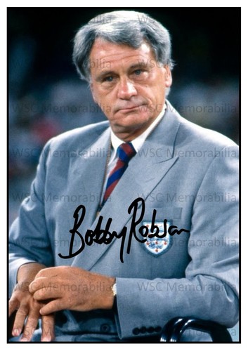 12448. Sir Bobby Robson Signed Pictures (A4 Prints) Newcastle England Barcelona
