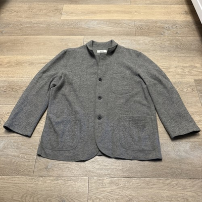 #ad #ad Buck Mason Merino Wool Jacket Cardigan Felted Chore Coat XL Men#x27;s Gray Huckberry $120.00