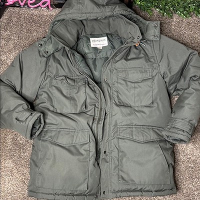 Vintage 90s super insulated down puffer coat Field & Stream hooded parka Sz xL