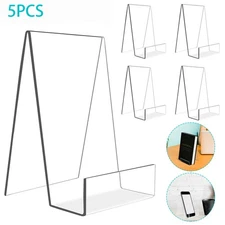 5Pack Acrylic Book Stand Easel Display Holder for Album,CD,Magazine,Picture