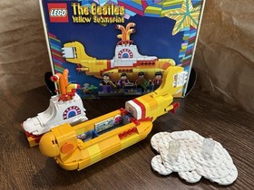 LEGO Yellow Submarine Used 100 Complete with Instructions and Box