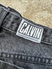 Vintage USA Calvin Klein Black Cut Off Distressed women's jean Shorts size 11/12 — photo 3