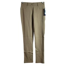 Nautica School Uniform Jeggings Khaki SZ 16 Pants Flat Front Pull On Pockets NWT