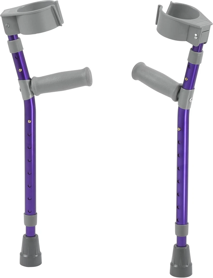 Pediatric Forearm Crutches, Wizard Purple, Large - Image 2 of 3