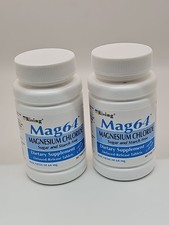 NEW MAG 64 MAGNESIUM CHLORIDE WITH CALCIUM 60 TABLETS 2 Bottles  120 Tablets 