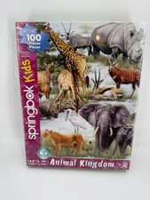 VINTAGE NEW SEALED 2012 Springbok Kids 100 Piece Jigsaw Puzzle ANIMAL KINGDOM
