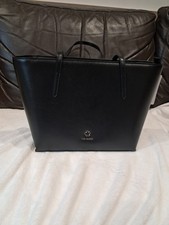 Ted Baker Black Jorjina Flower Eyelet Top Handle Leather Bag New