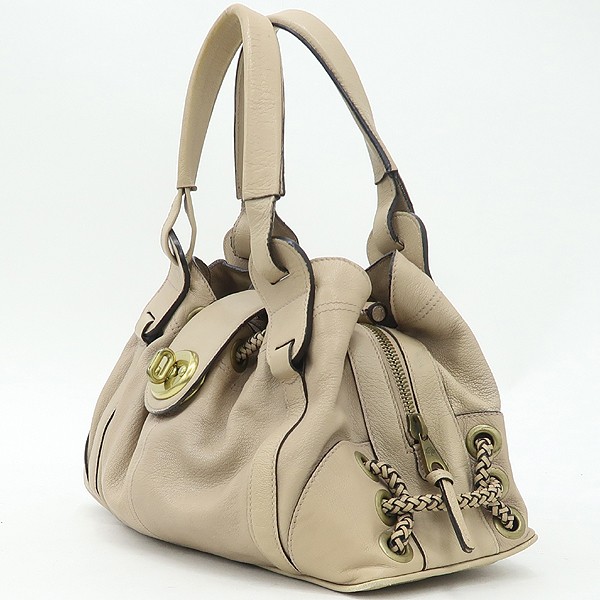 Mulberry Beige Leather Shoulder Bag