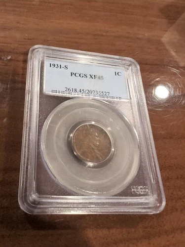 1931-S PCGS XF45 1C Lincoln Cent Penny very nice coin for the grade