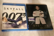 007 Spectre + Skyfall James Bond Blu-ray Mint 