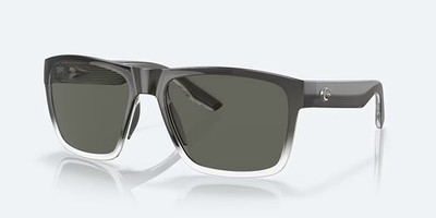 Costa Del Mar Paunch XL sunglasses matte black frame gray plastic 580P lens NEW