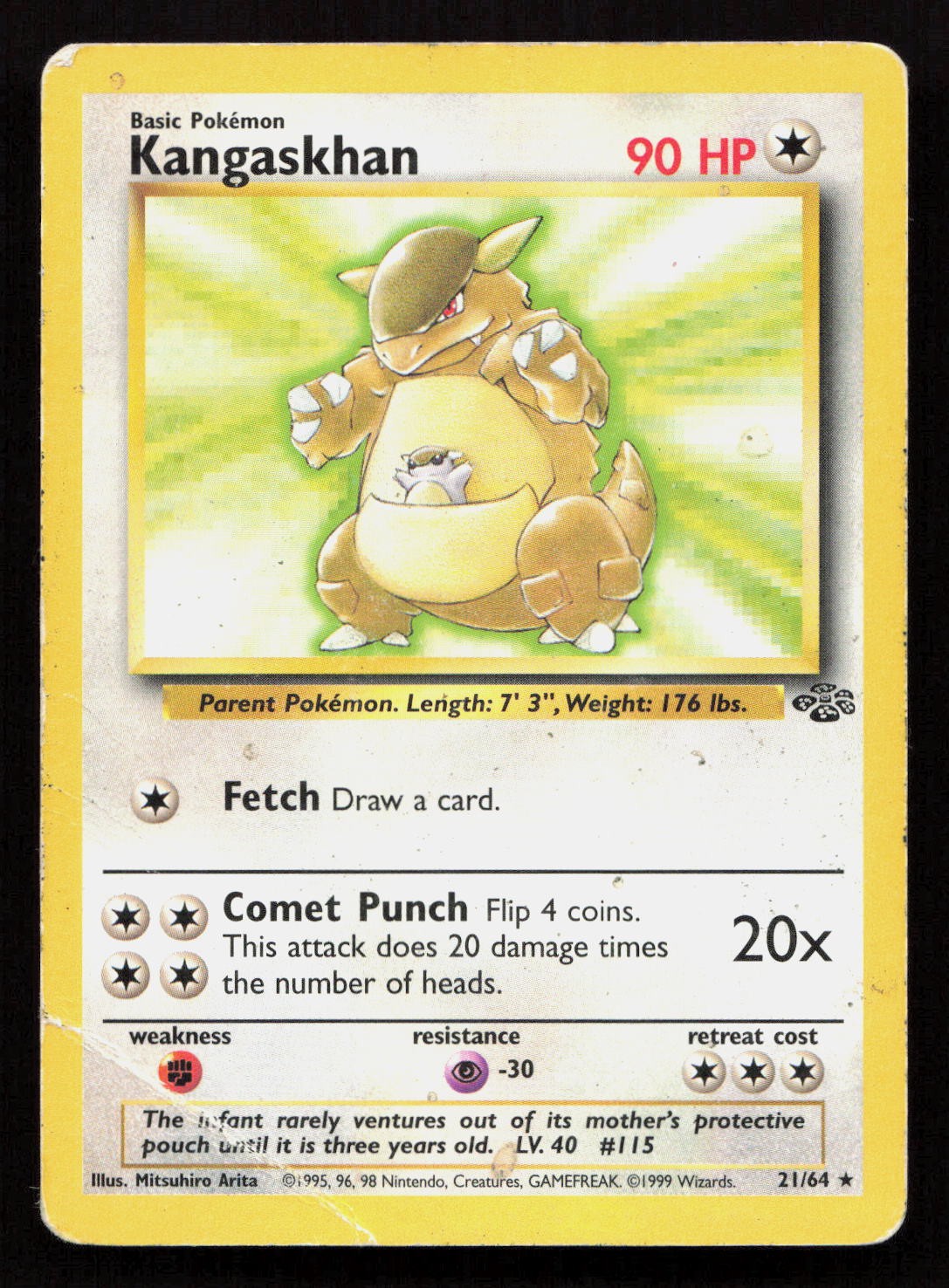 KANGASKHAN 21/64 Pokemon JUNGLE Unlimited