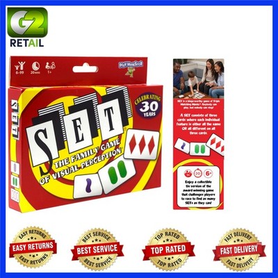 Visual Perception Card Game SET - Educational Fun for Ages 8+, Family-friendly