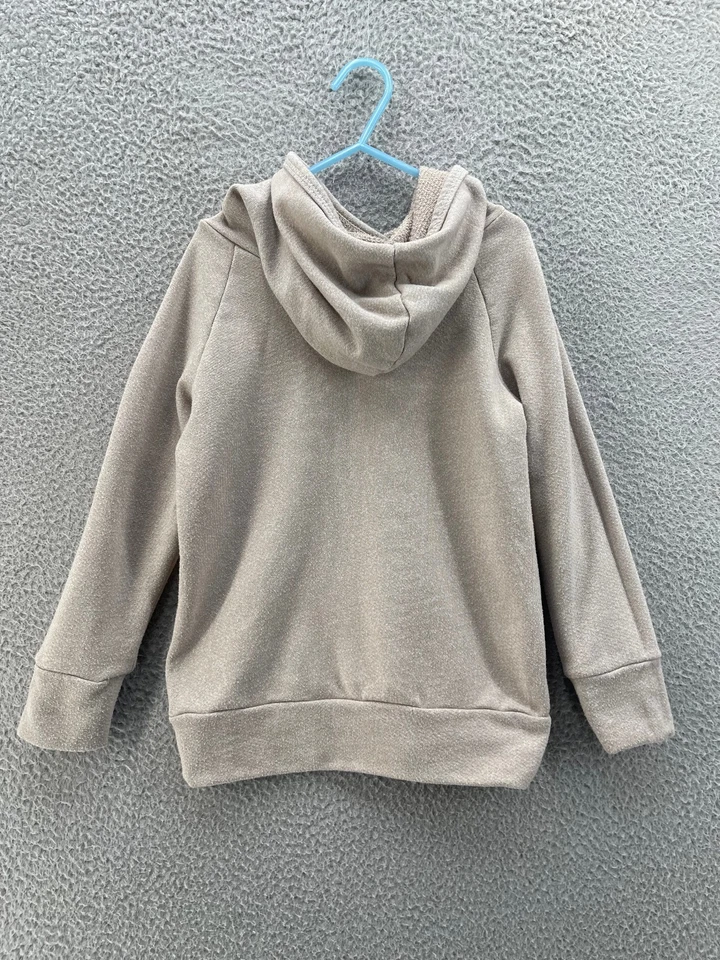 Sudadera con Capucha Infantil Niña 6/7 Beige Acogedor Terry Francés Pullover Hecho en EE. UU. Comodidad Foto 2 de 4