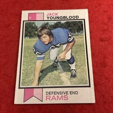 1973 Topps Jack Youngblood #343 (RC) Rookie Card. rookie card picture