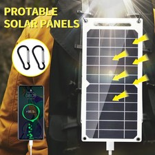 Portable Solar Panel Power Bank 5V USB Charger for Outdoor Phone Camping Hiking