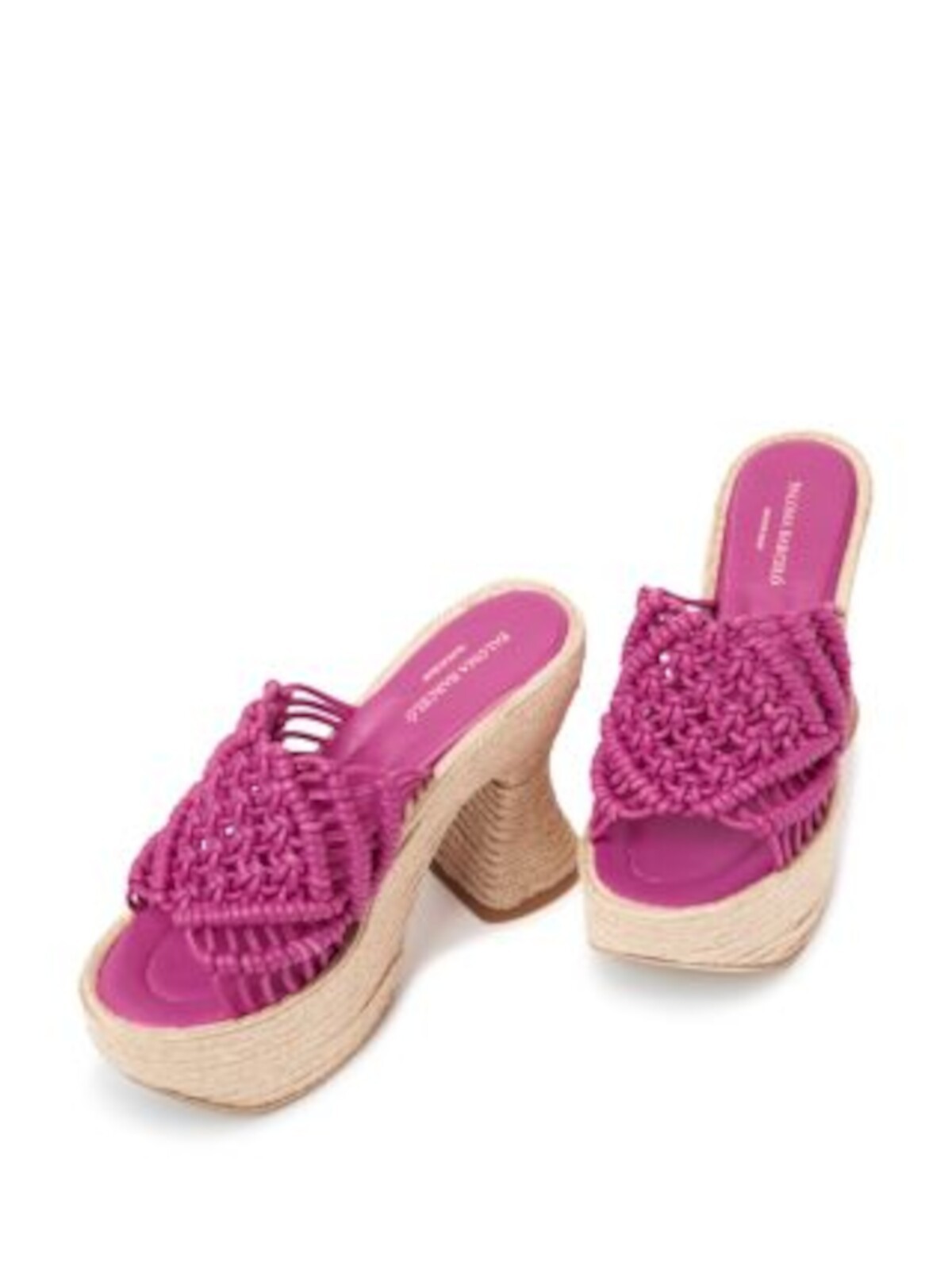 PALOMA BARCELO Womens Pink 2-12 Platform Salma Flare Slip On Leather Shoes 39 32590₽