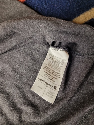 T-shirt Carhartt Original Fit tasca uomo grigio medio manica corta K87 CHR - Foto 4 di 7
