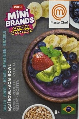       New! ZURU Mini Brands Create MASTER CHEF - Brazil   AÇAÍ BOWL