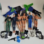 Vintage G.I. Joe Max Steel 12” Figures Mixed Lot of 6 Accessories See Descript!