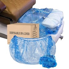 400PCS Blue Disposable Pedicure Spa Liners 48" x 48" 9.5 Mic Fits Most Foot Spa