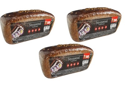 Bread Borodinskiy Rye Bread 300g x 3 | Authentic Russian Dark Bread Riga