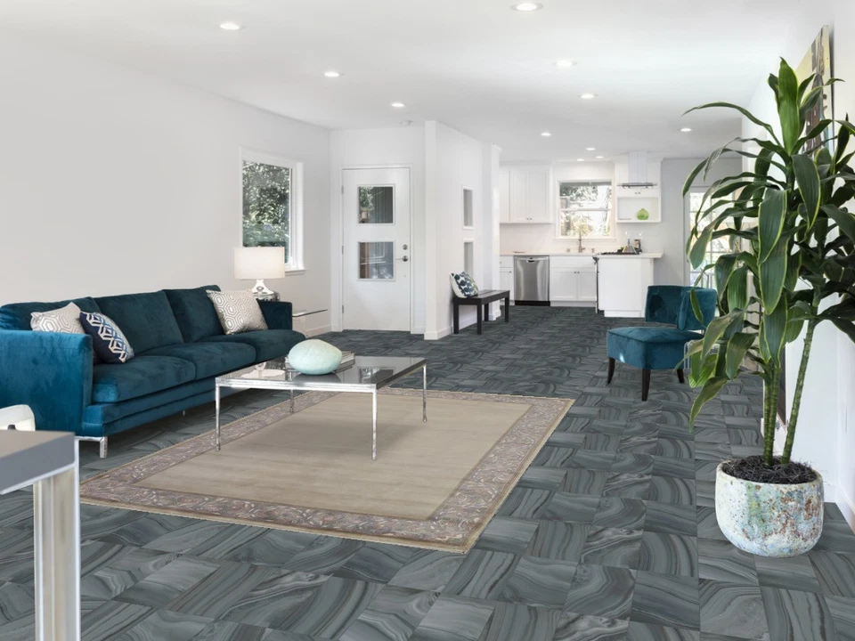 Alfombra oriental nepalí beige/gris 5x8 pies alfombra de lana hecha a mano alfombra moderna Foto 2 de 4