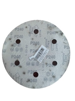KONGMING 25 Stück Schleifpapier 225Mm Klett Schleifscheiben 225Mm Körnung P240