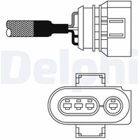 Delphi Lambdasonde Sensor Abgassteuerung ES10980-12B1 FüR Audi A3 Corolla Toyota