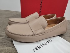 Salvatore Ferragamo Mens Giulito Driver Loafer Shoes 10 D New