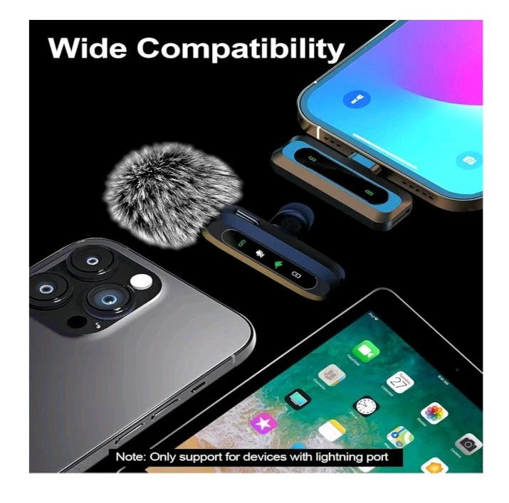 Vielseitiges Lavalier-Mikrofon 2er-Pack für Smartphones und Laptops – Schwarz - Bild 3 von 4