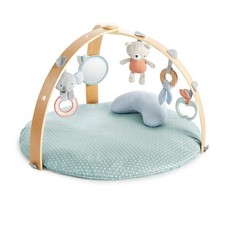 Ingenuity Cozy Spot Reversible Baby Activity Gym & Tummy Time Play Mat, Loamy