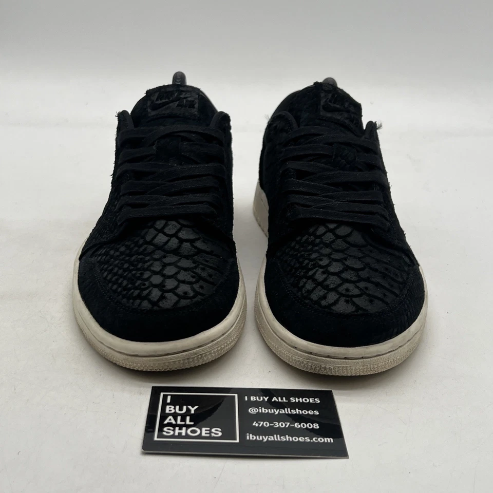 Air Jordan 1 ретро низкий черный питон W (AJ6004-010) размер 9 - Изображение 2 из 4