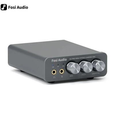 Fosi Audio K5 Pro DAC Amp Kopfhörerverstärker für Gaming PS5/ PC/Aktivlautsprecher