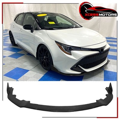 Fits 19-22 Toyota Corolla Hatchback Front Lip Lower Splitter Unpainted- TS Style