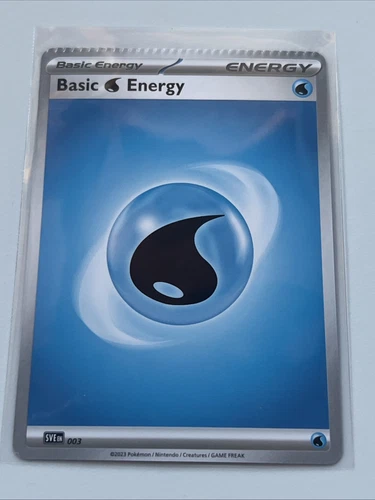 Pokemon TCG Factory Error Misprint Crimped Basic Water Energy Miscut/misprint